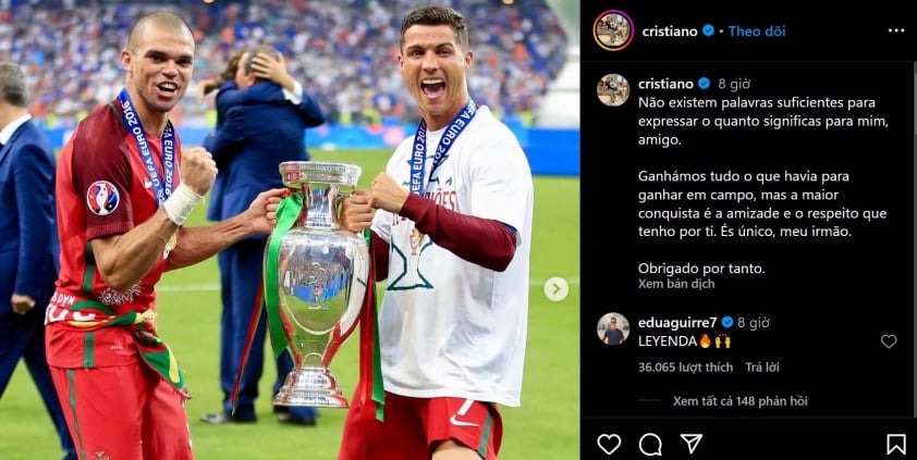 Ronaldo làm dậy sóng cộng đồng mạng với bài đăng đầy cảm xúc 510608